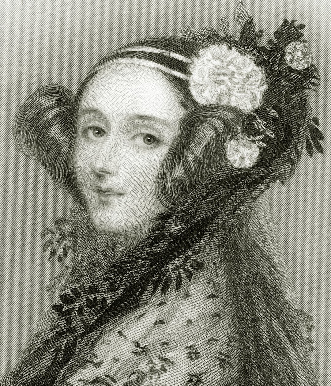Portrait of Augusta Ada King, Countess of Lovelace by Alfred Edward Chalon