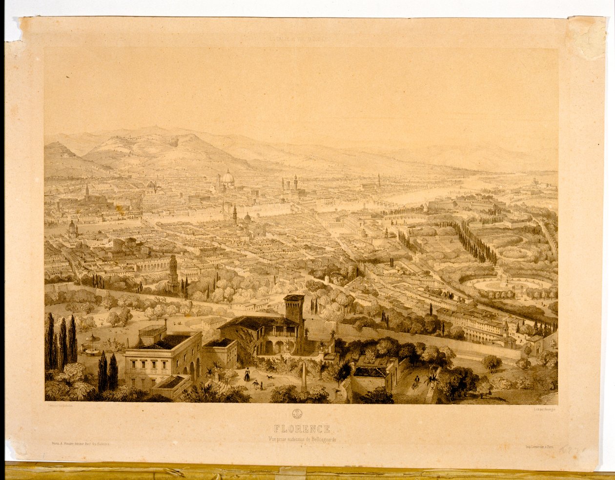 Florence, View from Above Bellosguardo by Alfred Guesdon