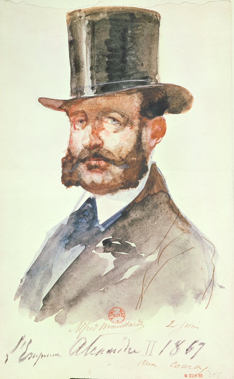 Emperor Alexander II at the Races, 2nd June 1867 by Alfred Mouillard