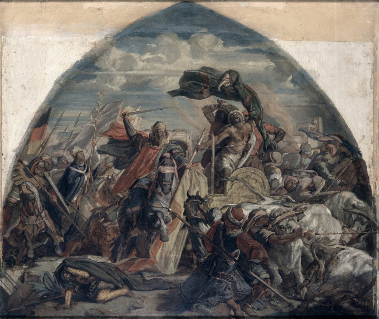 The Battle of Cordoba by Alfred Rethel