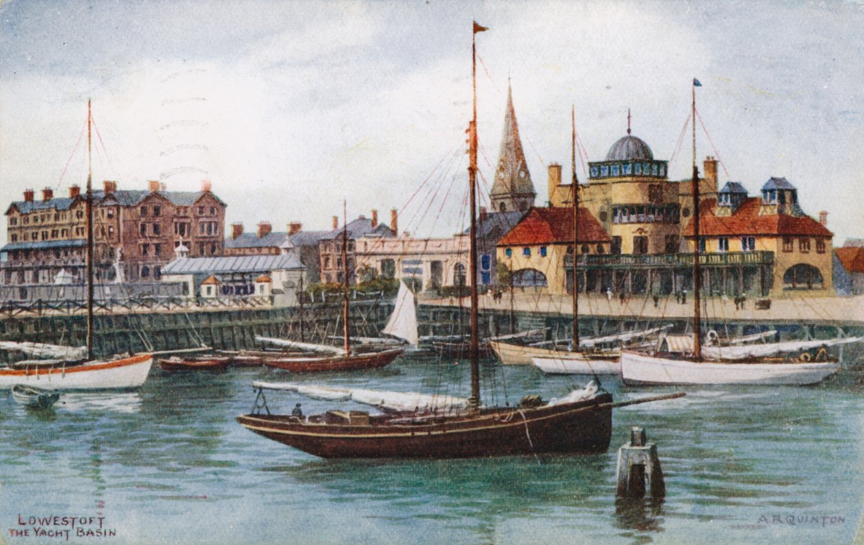 Lowestoft, The Yacht Basin by Alfred Robert Quinton