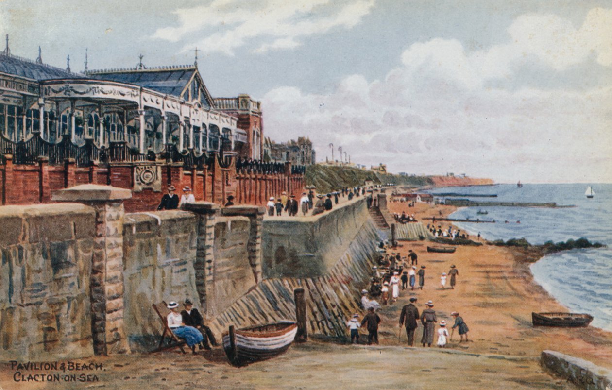 Pavilion and Beach, Clacton-on-Sea by Alfred Robert Quinton