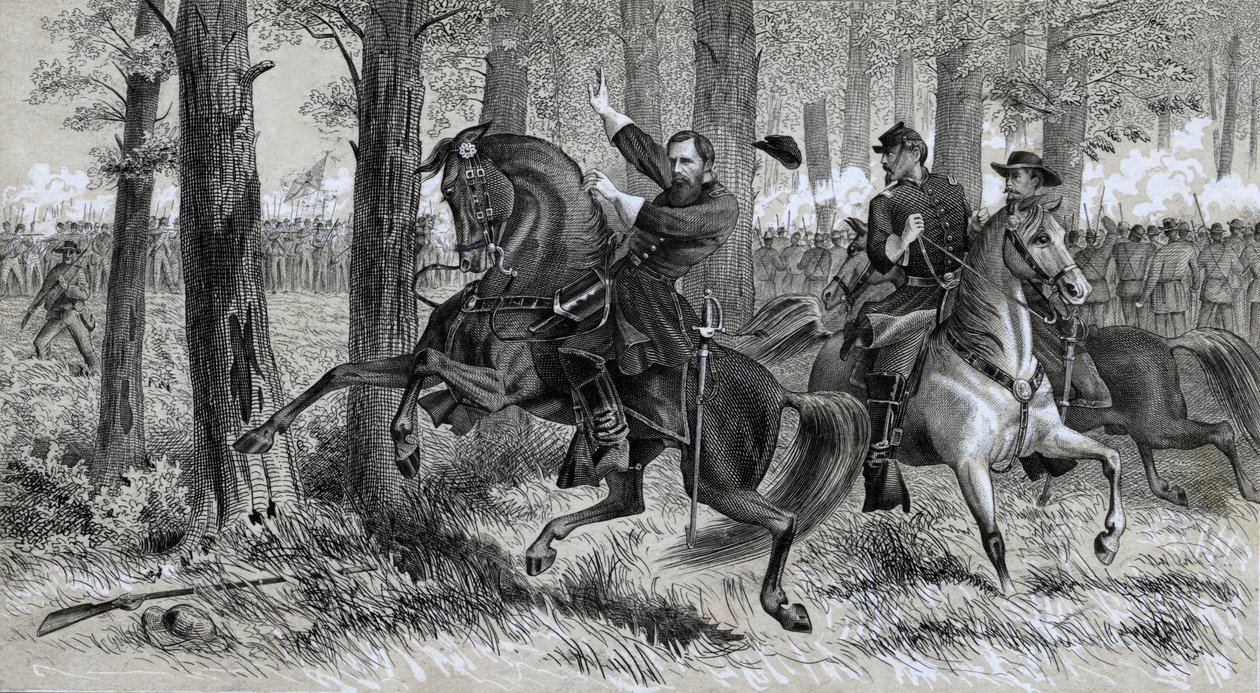 The Fall of Reynolds, pub. 1863 by Alfred Rudolph Waud