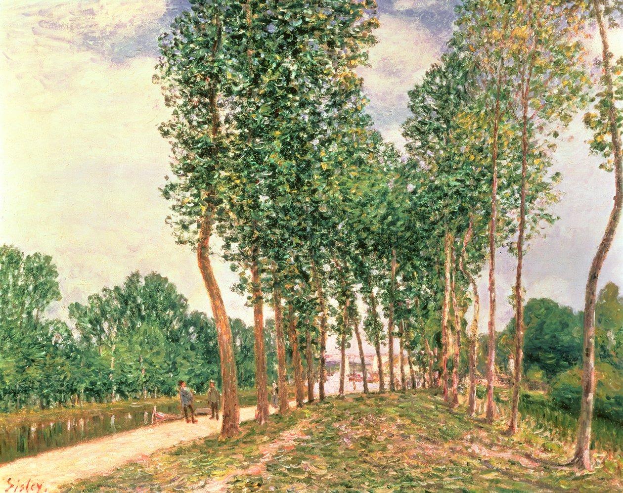 Banks of the Loing, near Moret by Alfred Sisley