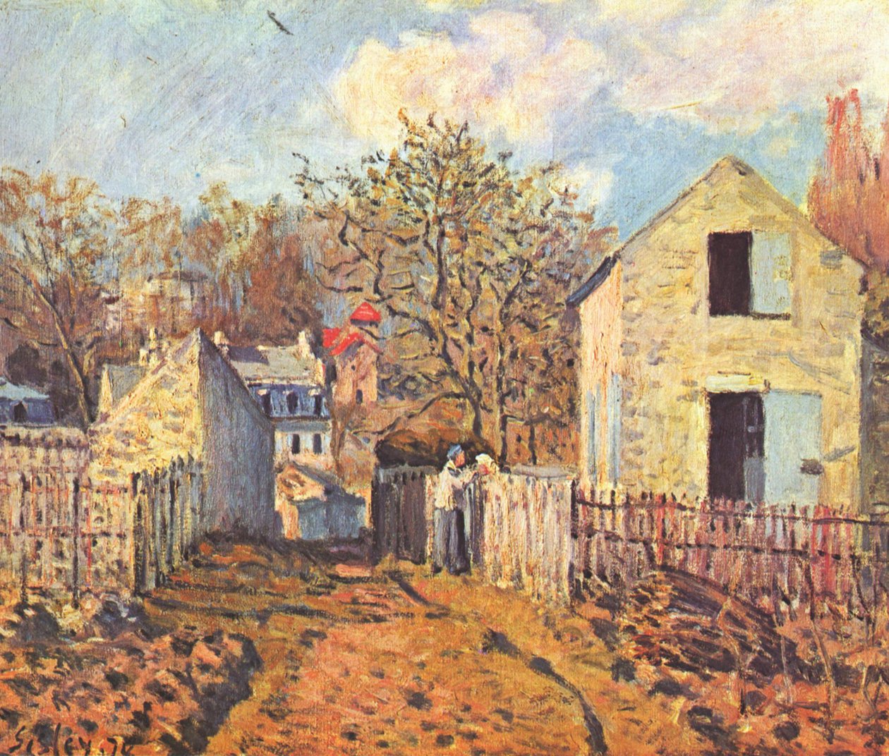 Village of Voisins by Alfred Sisley