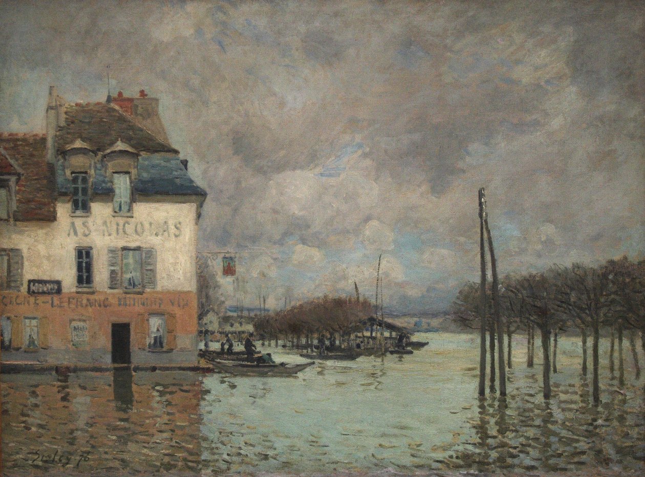 The Flood at Port-Marly by Alfred Sisley