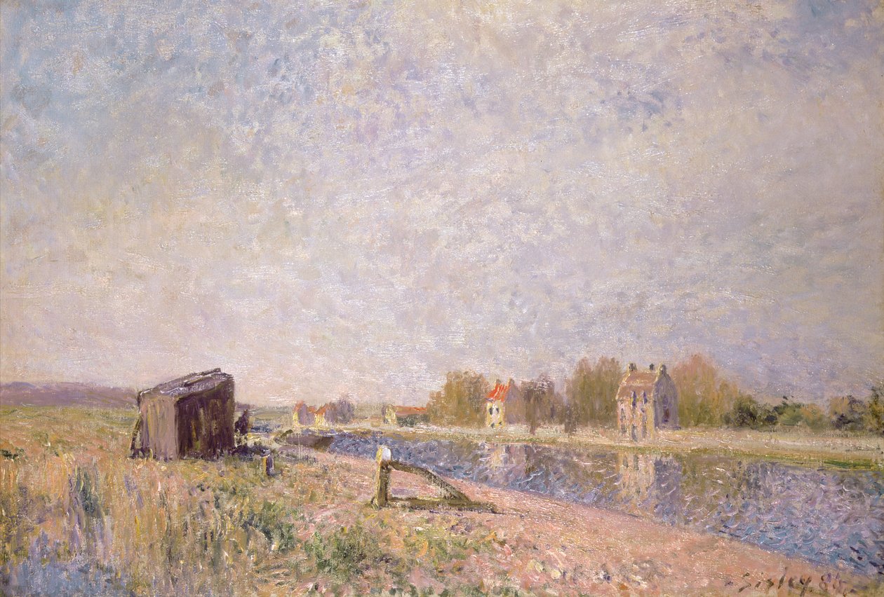 The Loing at Saint-Mammes by Alfred Sisley