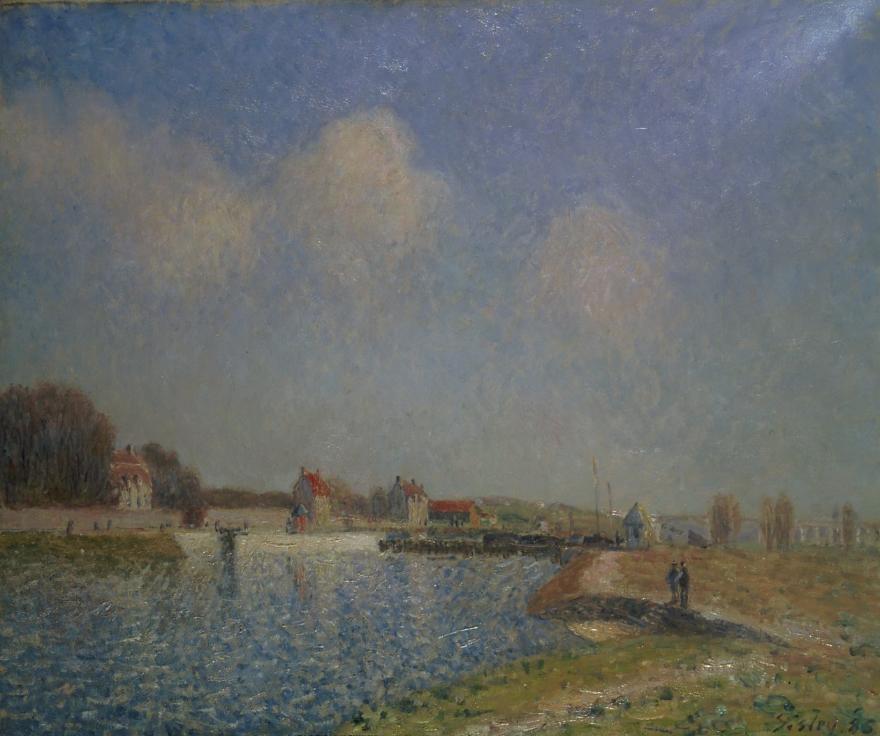 The Loing at Saint-Mammes by Alfred Sisley