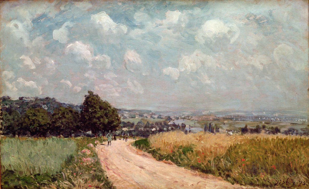 Turning Road or, View of the Seine, 1875 by Alfred Sisley