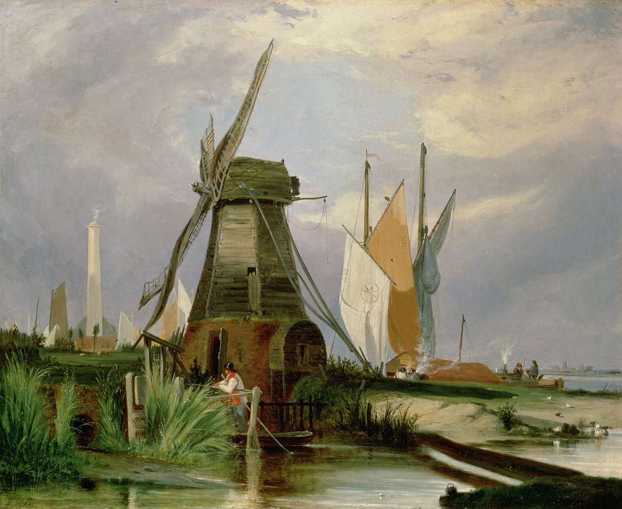 On the River Yare by Alfred Stannard