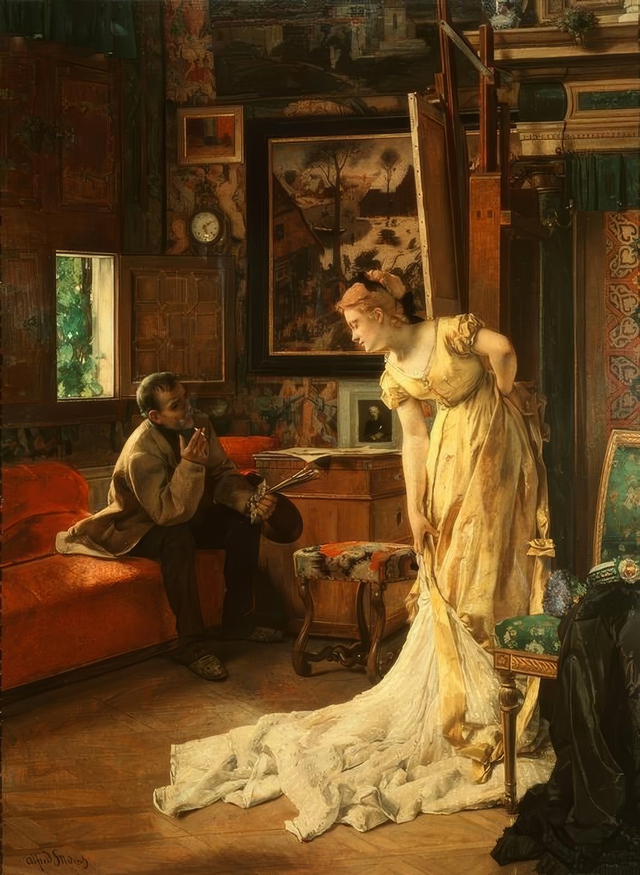 The Studio by Alfred Emile Stevens