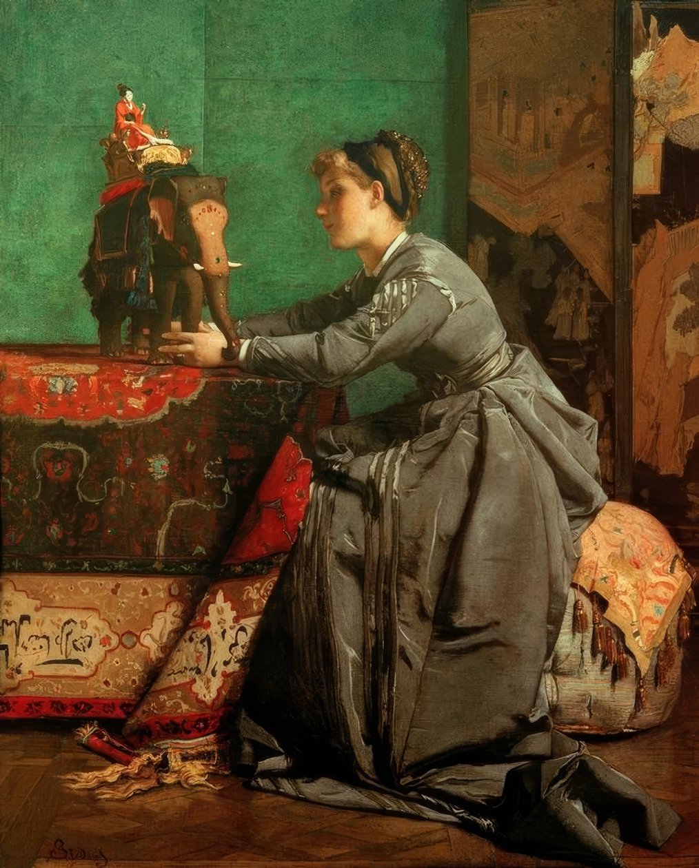 India in Paris by Alfred Emile Stevens