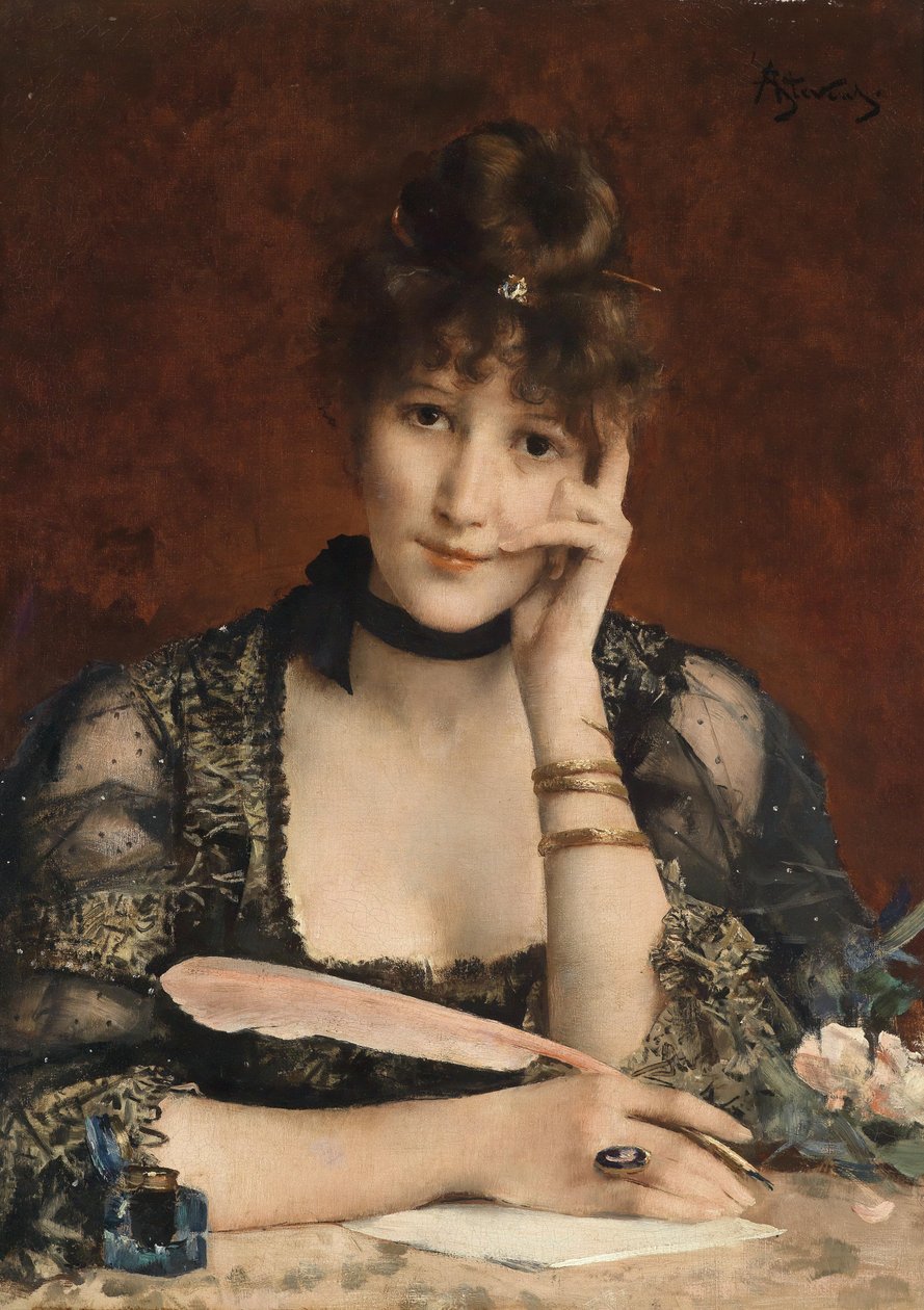 The Letter by Alfred Emile Stevens
