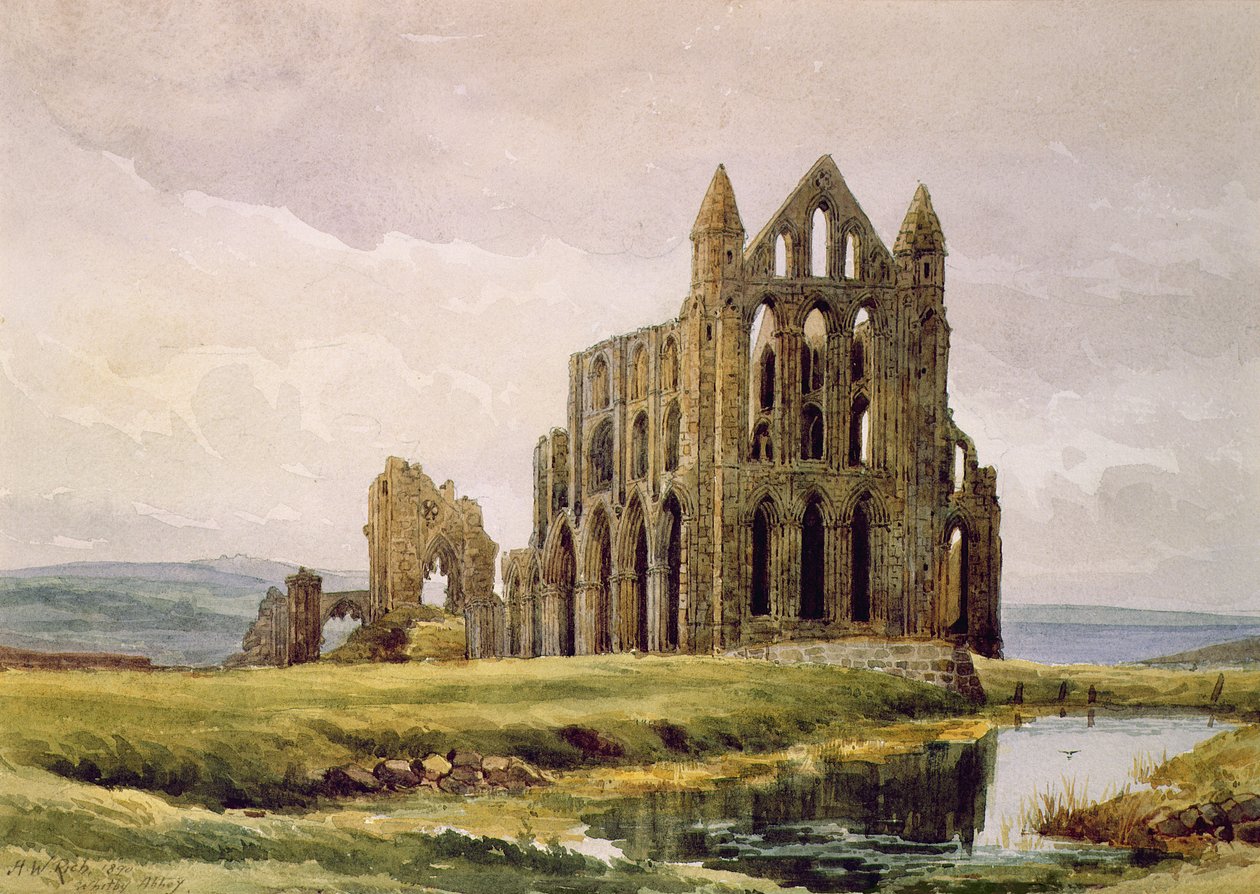 Whitby Abbey by Alfred William Rich