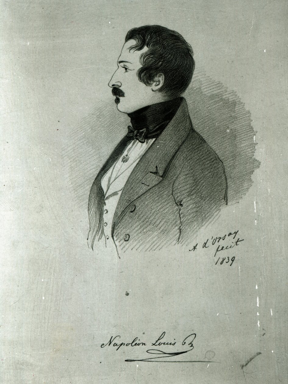Portrait of Napoleon III as a Young Man by Alfred d