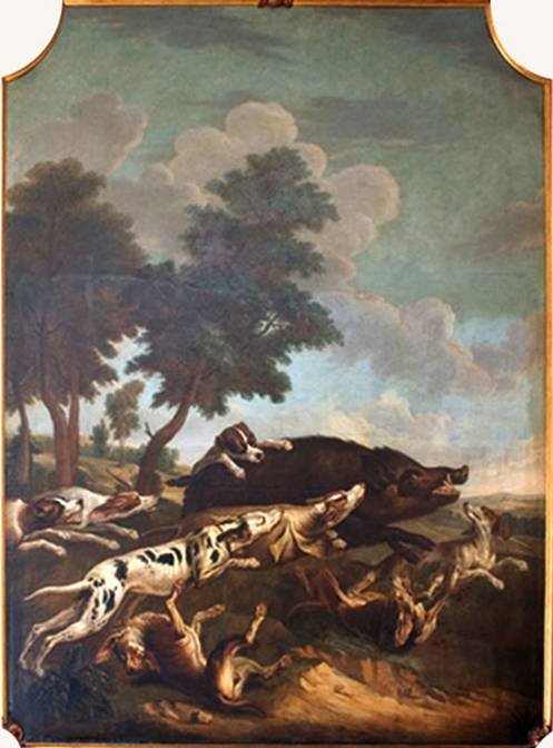 Boar Hunt by Alfred Dedreux