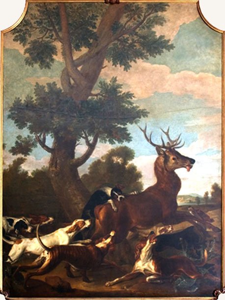 Deer Hunt by Alfred Dedreux