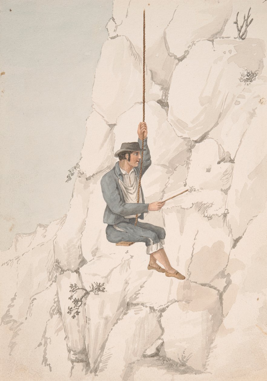Gomero, Orchilla Gatherer by Alfred Diston