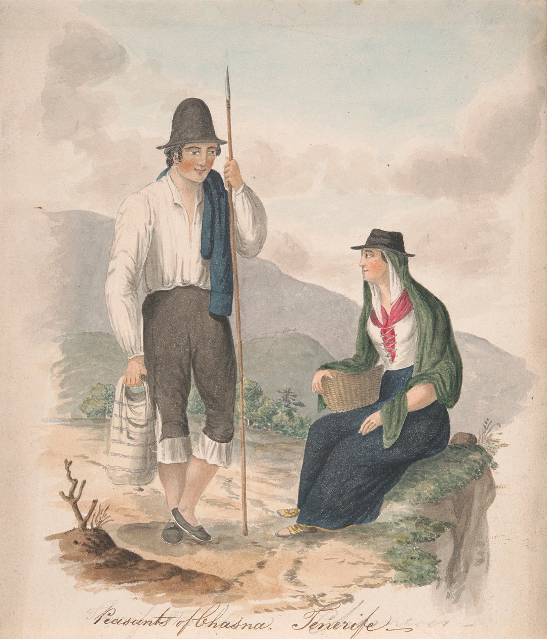 Peasants of Chasna, Tenerife by Alfred Diston