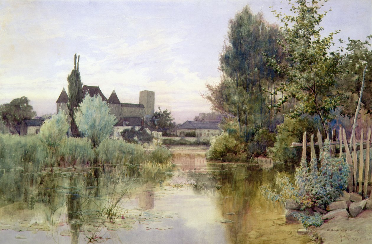 Chateau de Nemours by Alfred East