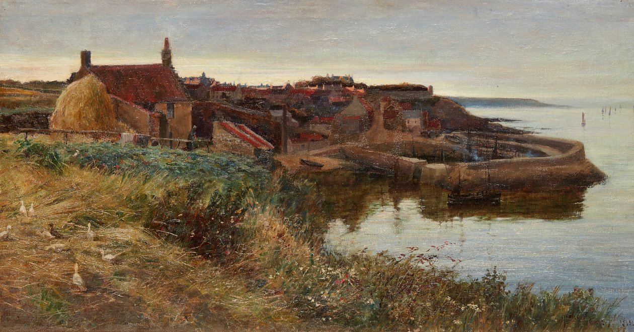 Crail Harbour at Dusk by Alfred East