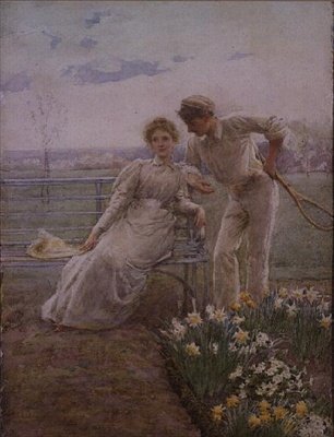 A Romantic Distraction by Alfred Edward Emslie