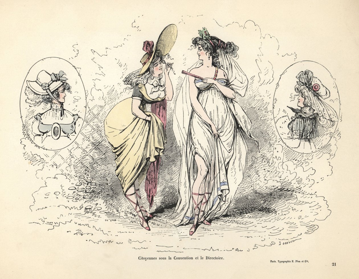 Merveilleuses in the French Revolutionary era by Alfred Grevin