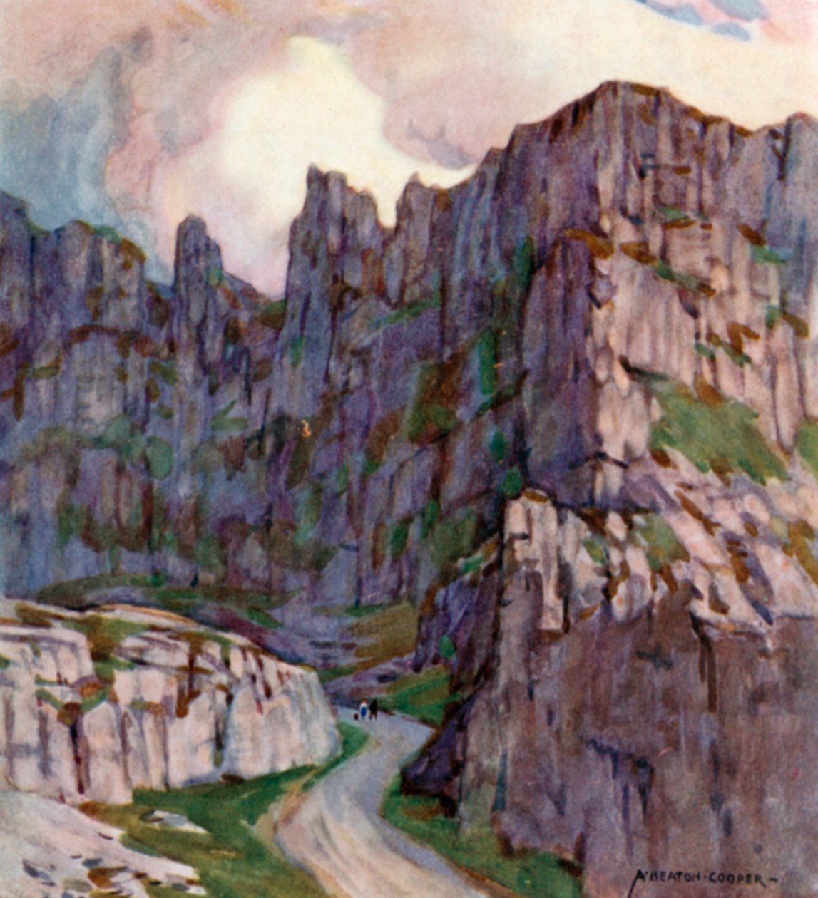 Cheddar Gorge by Alfred Heaton Cooper