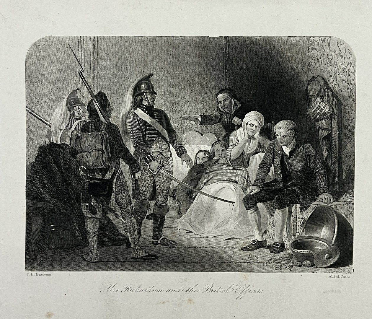 Mrs Richardson and the British Officers by Alfred Jones
