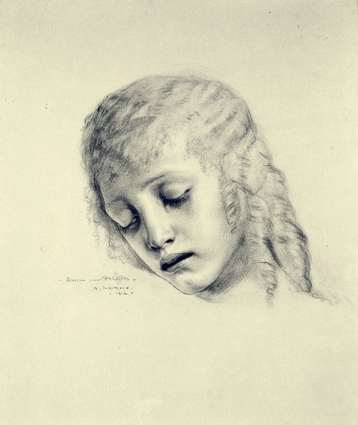 Sketch for Parsifal by Alfred Moitroux