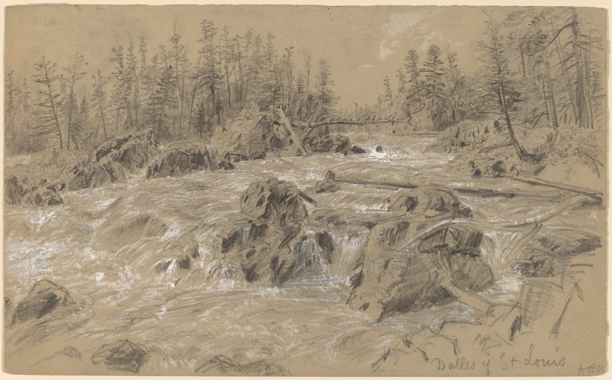 Dalles of St. Louis by Alfred R. Waud