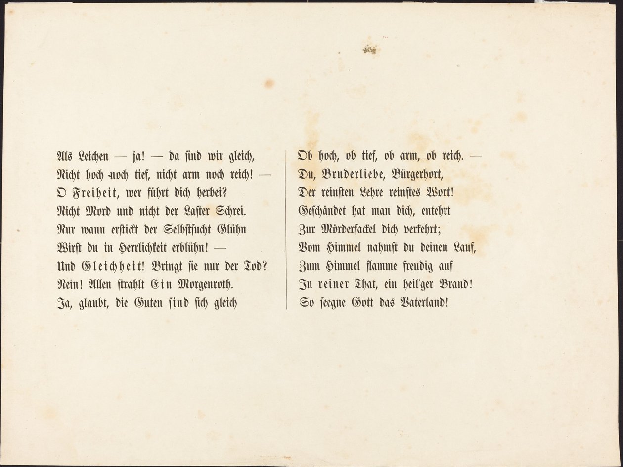 Another Dance of Death: Text Page by Alfred Rethel