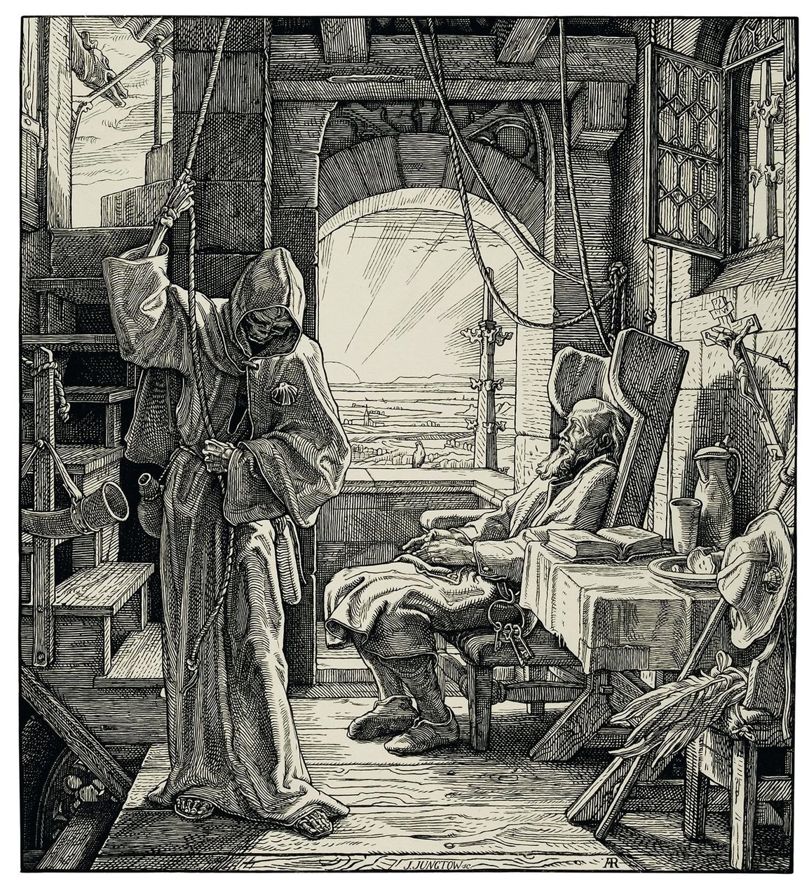 Death as a Friend, 1851 by Alfred Rethel