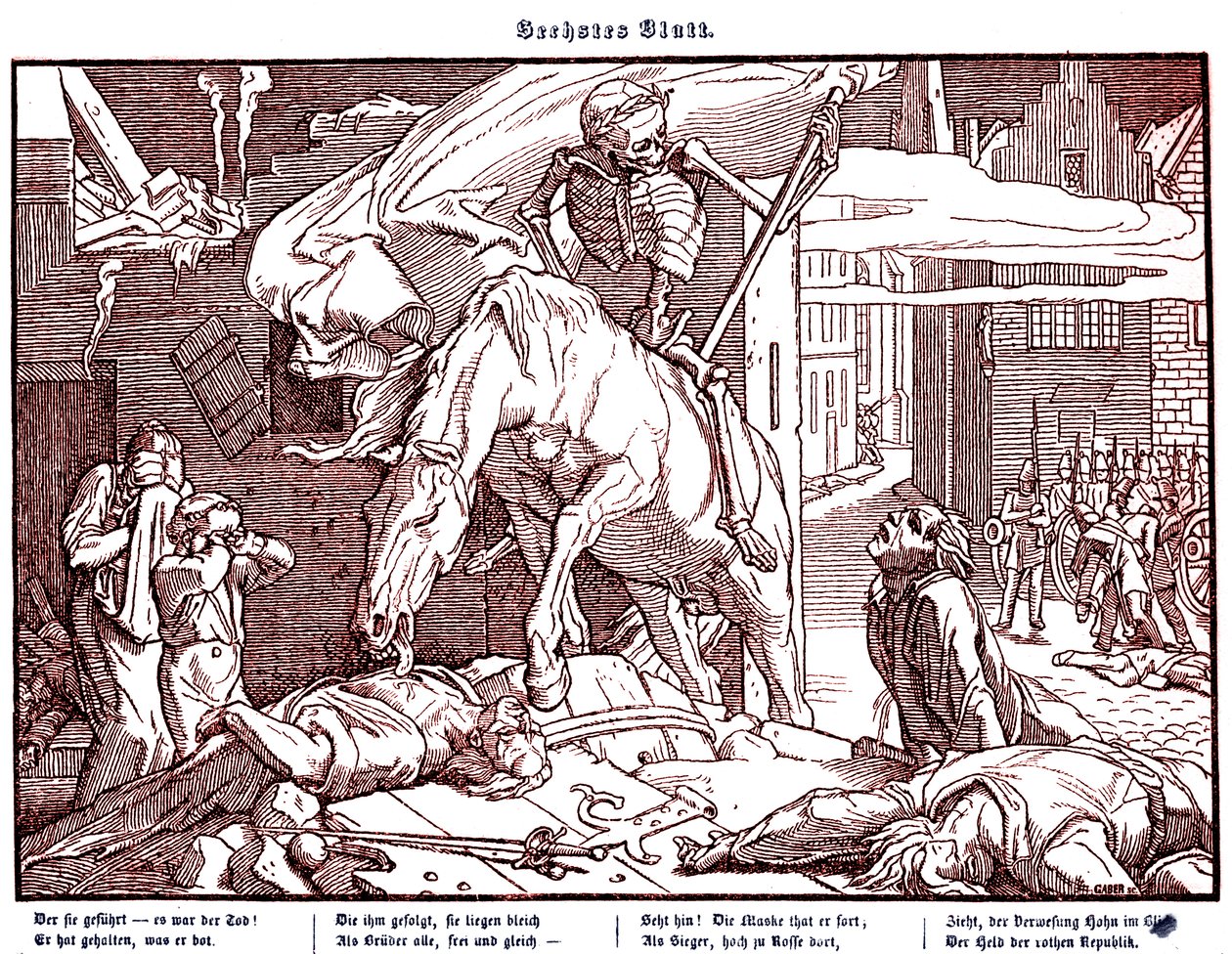 Totentanz 1848: Death as a republican hero by Alfred Rethel