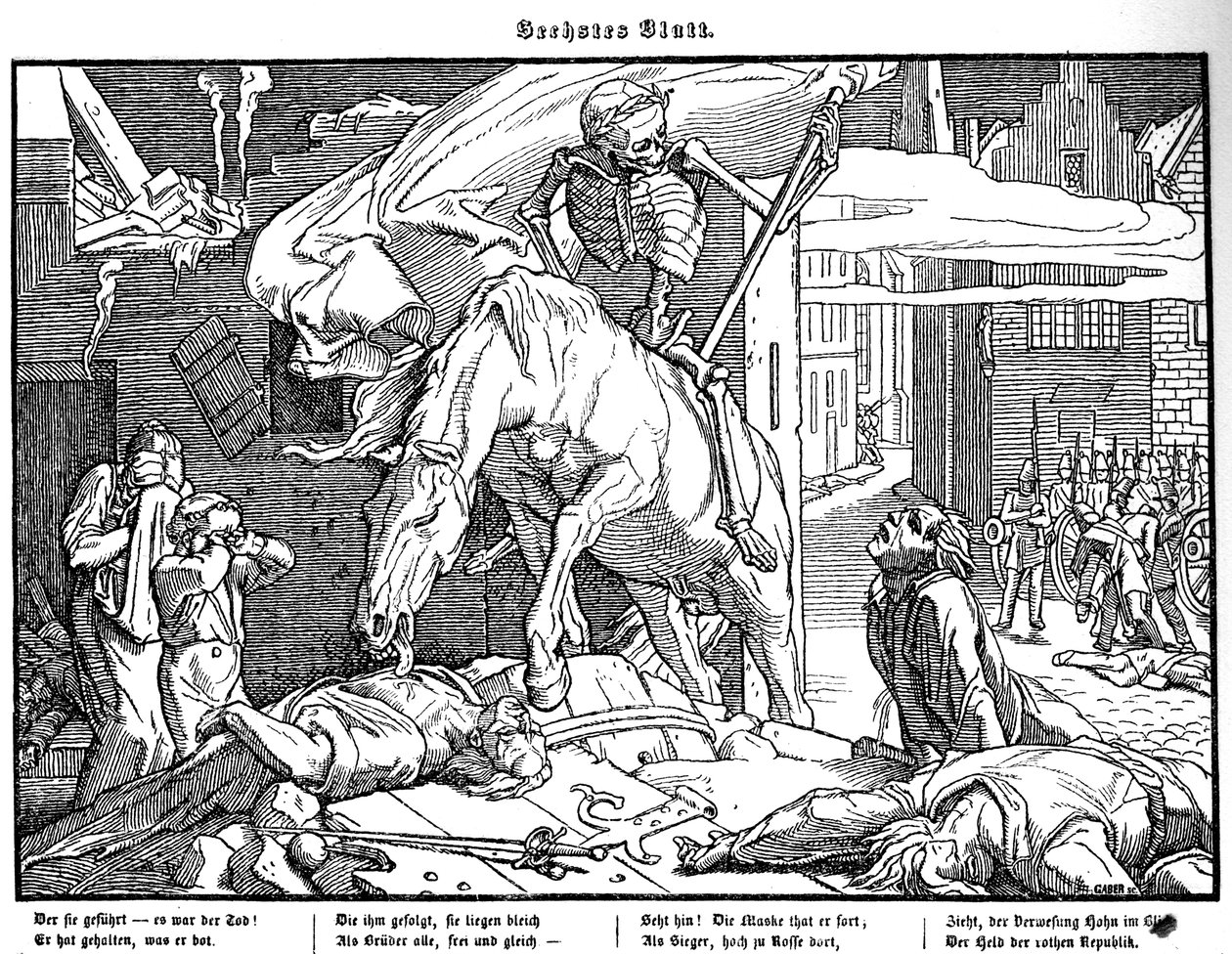 Totentanz 1848: Death as a Republican Hero by Alfred Rethel