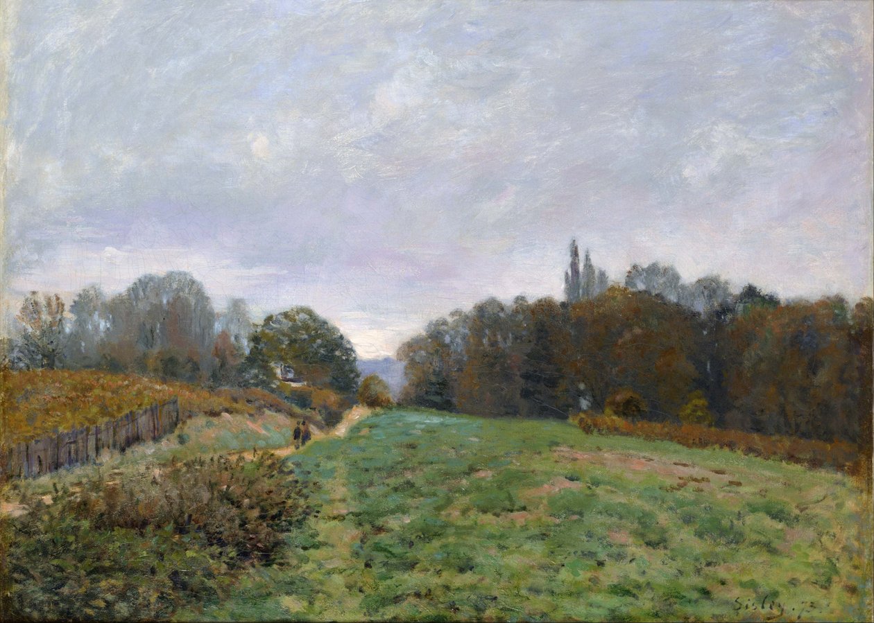 Landscape of Louveciennes by Alfred Sisley