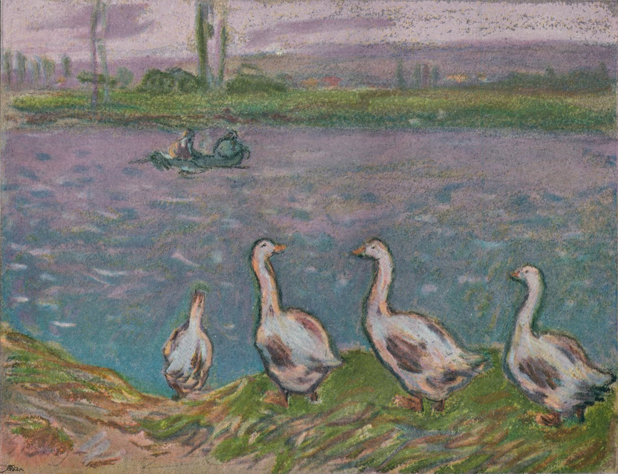 A Sketch in Pastels by Alfred Sisley