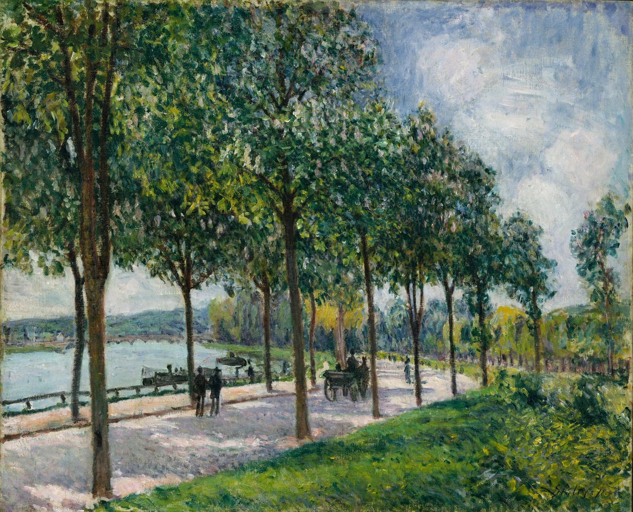 Allée of Chestnut Trees by Alfred Sisley