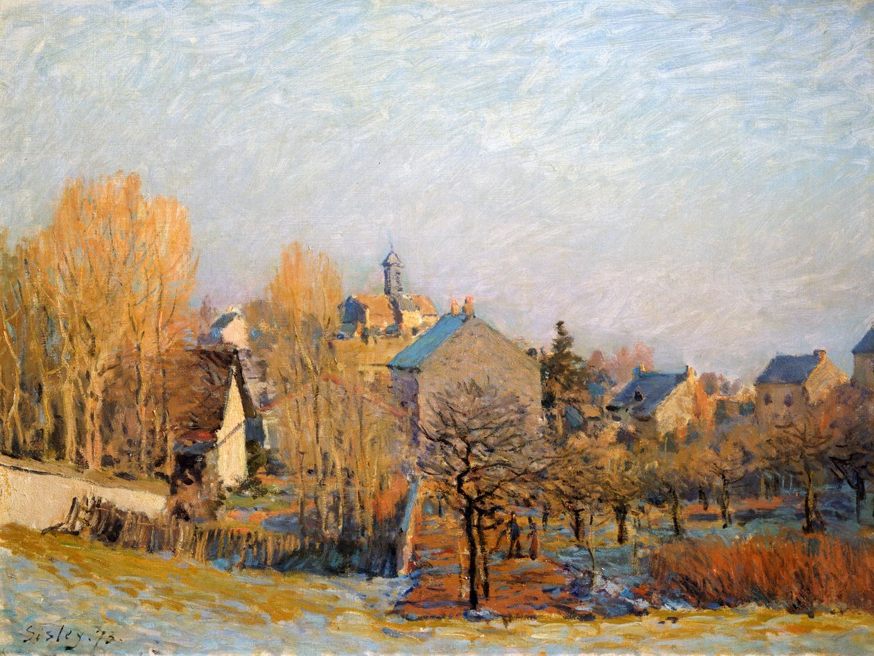Frost in Louveciennes by Alfred Sisley