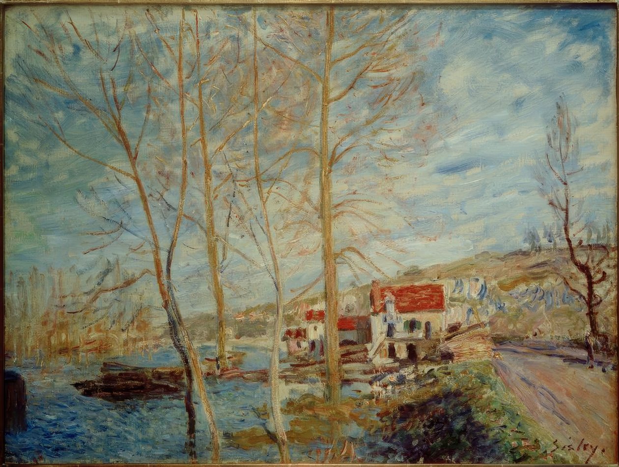 The Flood at Moret by Alfred Sisley