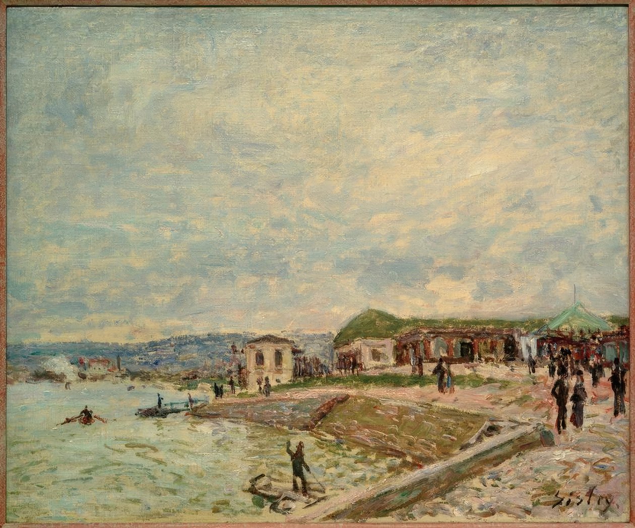 The Seine at Point-du-Jour by Alfred Sisley