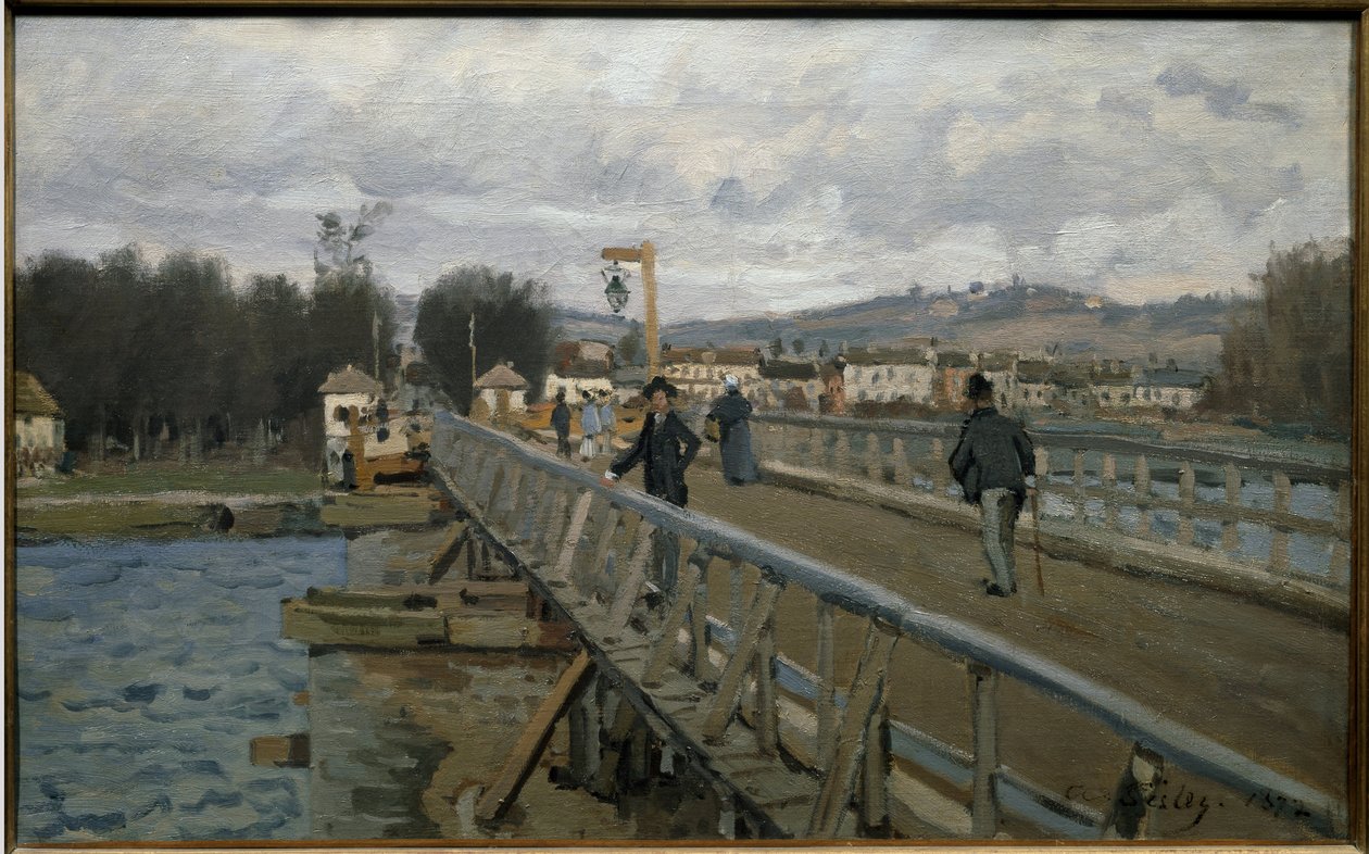 The Argenteuil Footbridge by Alfred Sisley
