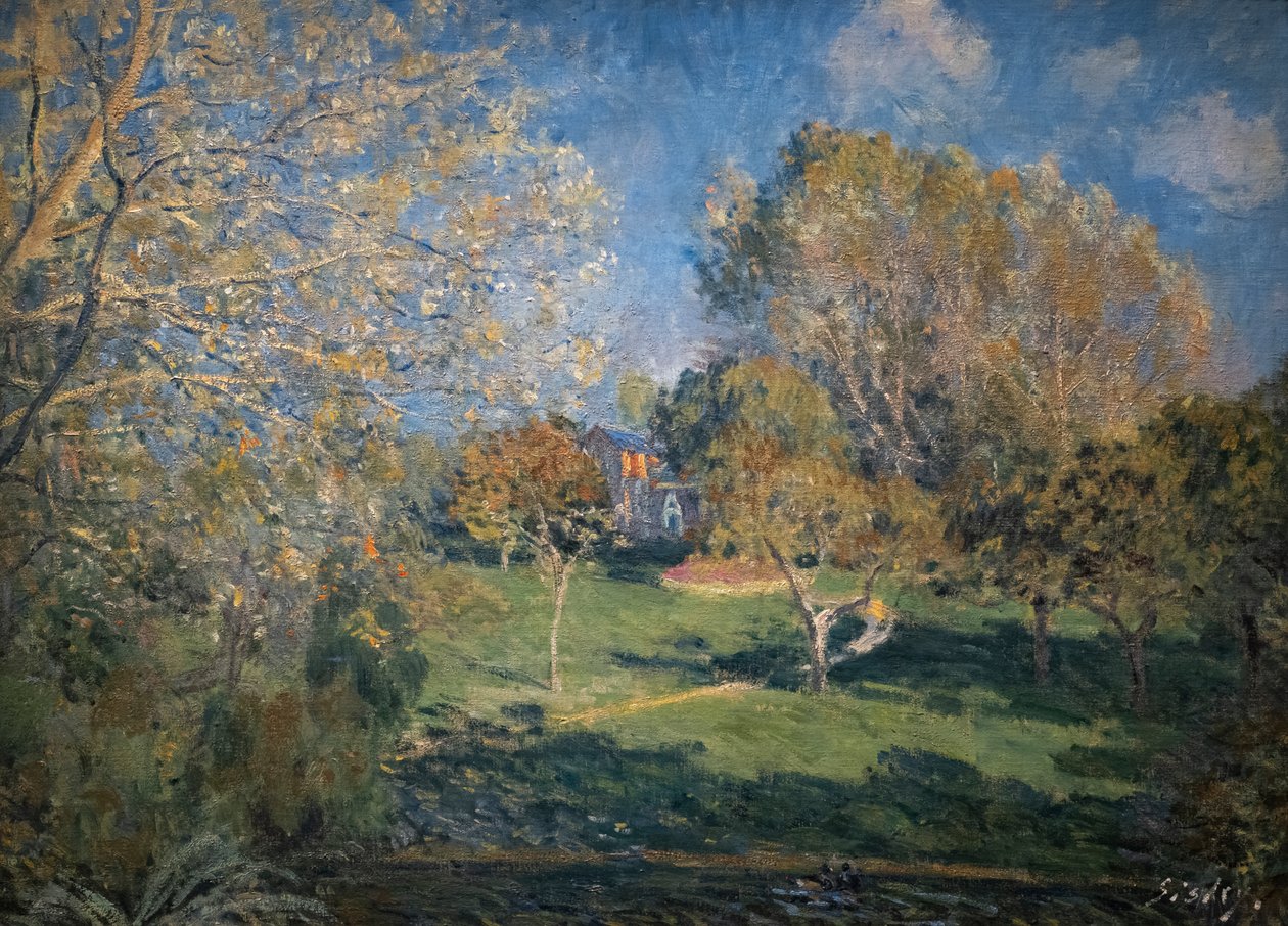 The Garden of Hoschede by Alfred Sisley