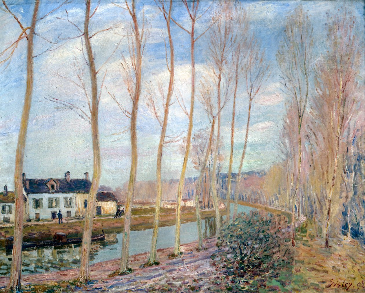 The Loing Canal by Alfred Sisley