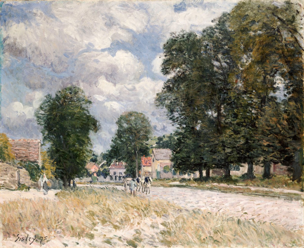 The Road to Marly-le-Roi by Alfred Sisley