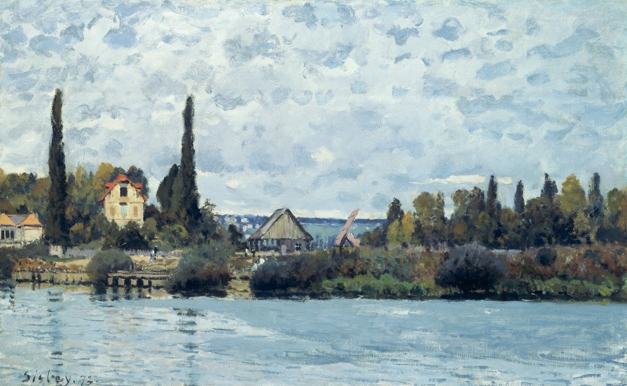 The Seine at Bougival by Alfred Sisley