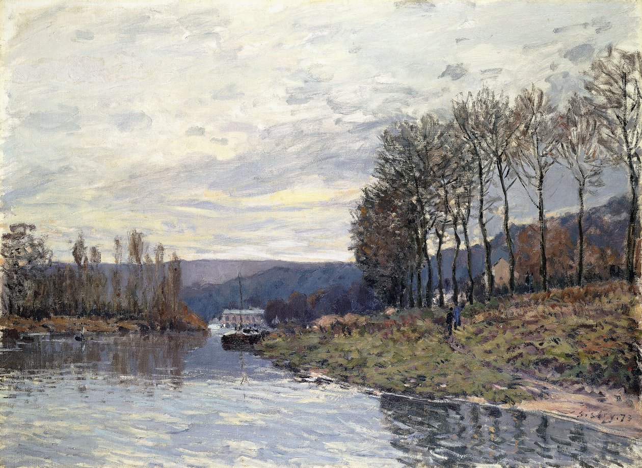 The Seine at Bougival by Alfred Sisley