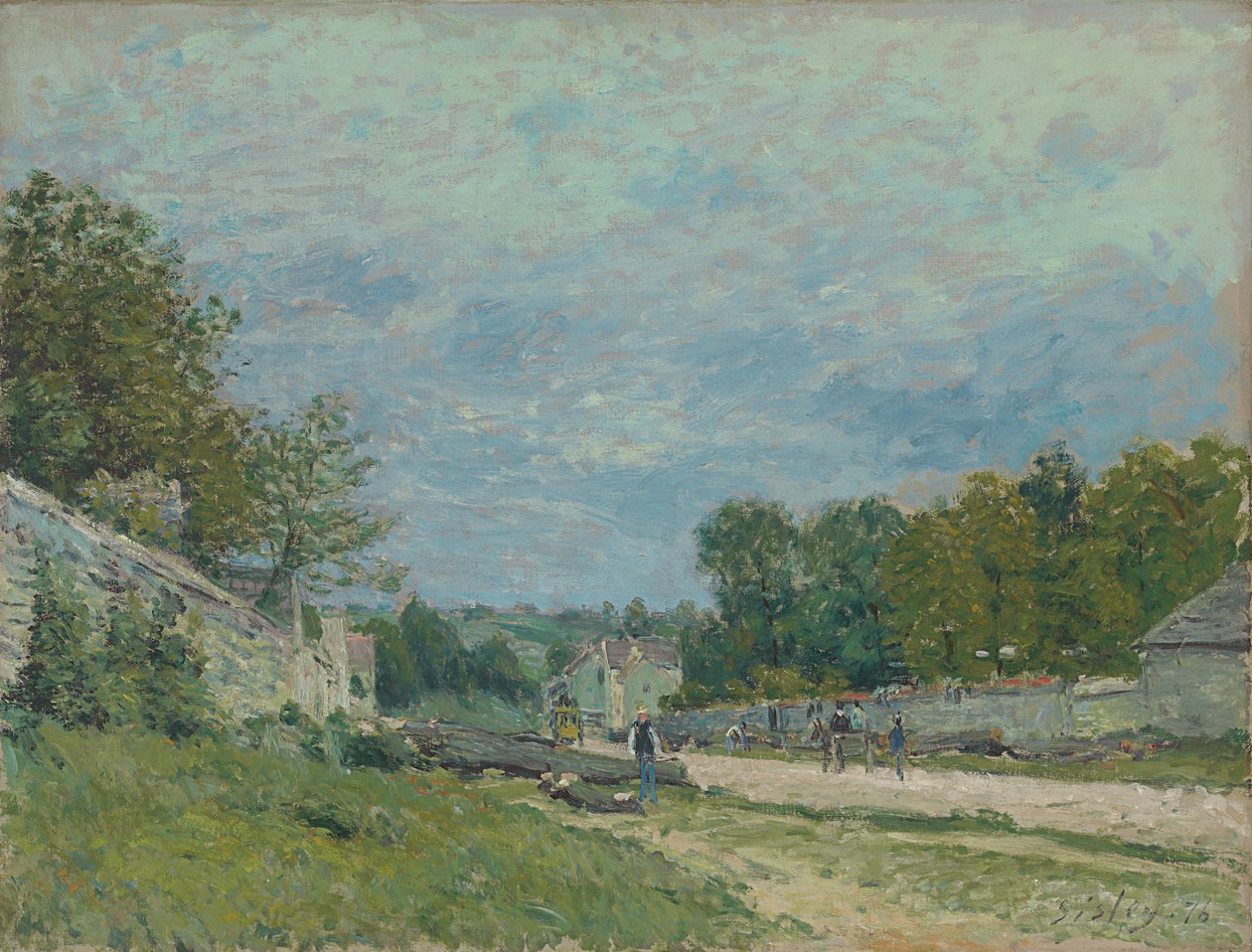 Versailles Road, 1876 by Alfred Sisley