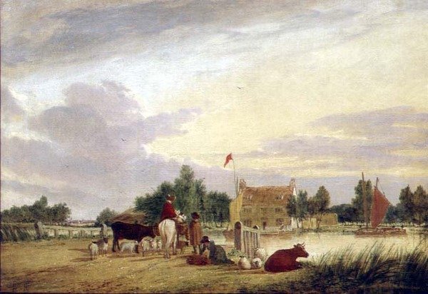 Buckenham Ferry by Alfred Stannard