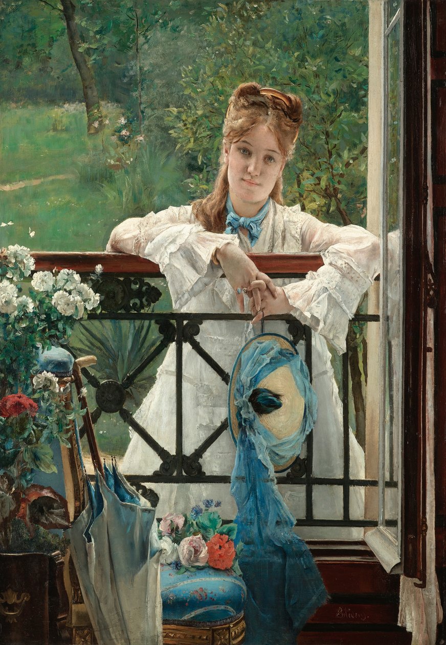 The Blue Ribbon by Alfred Emile Stevens